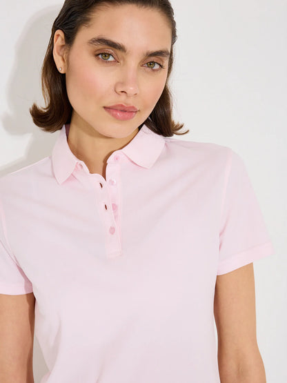 Lds Cray drycool polo - lt.pink