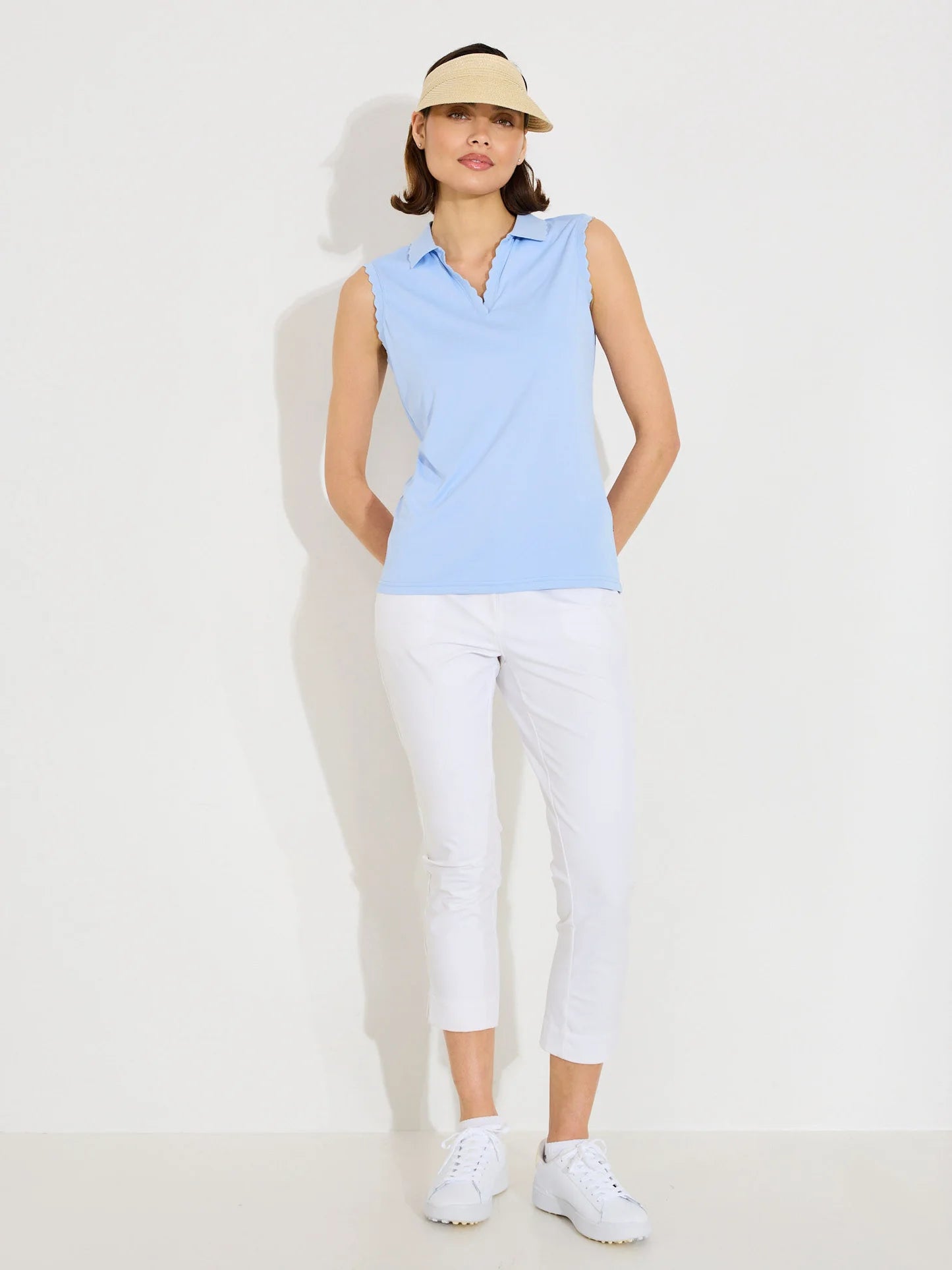 Lds Victoria drycool sleeveless - iceblue