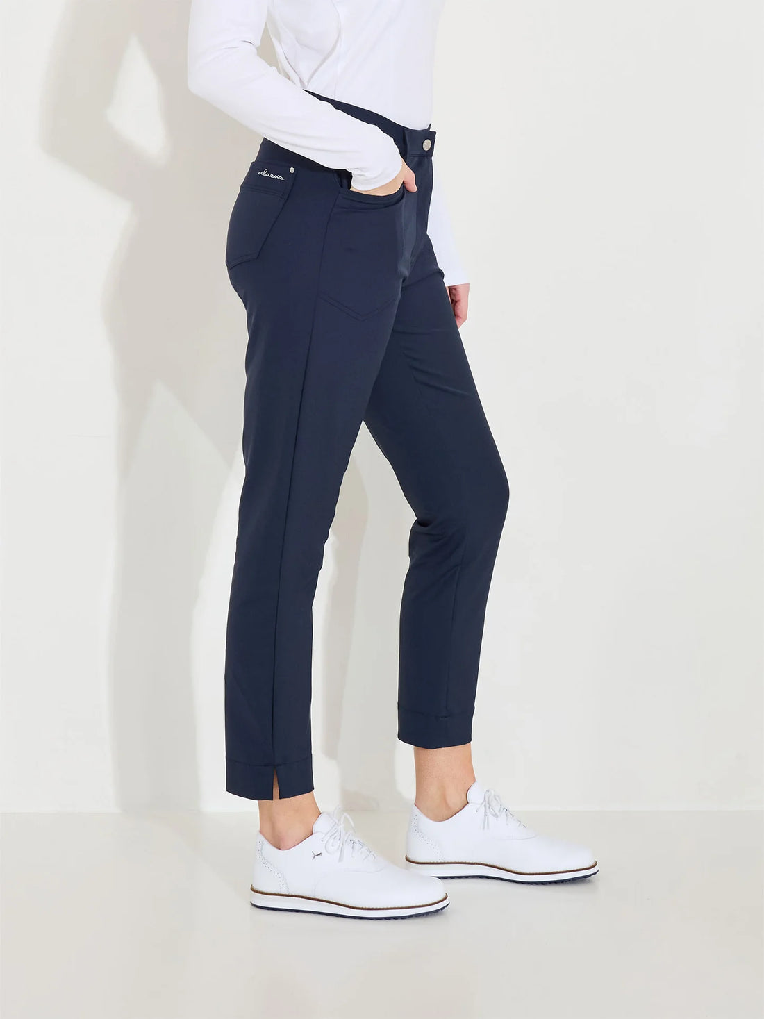 Lds Elite 7/8 trousers - navy