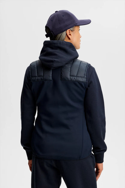 Holma Quilt Hybrid Vest - Navy