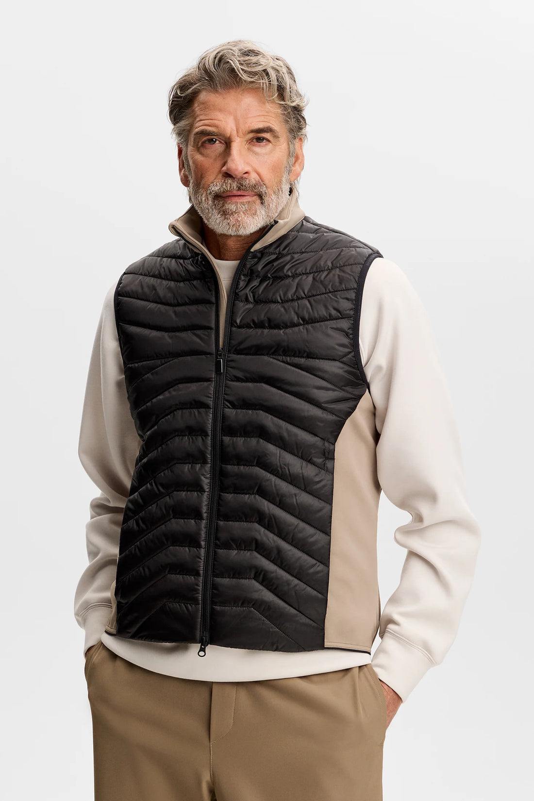 Heyden Quilt Hybrid Vest - Brindle