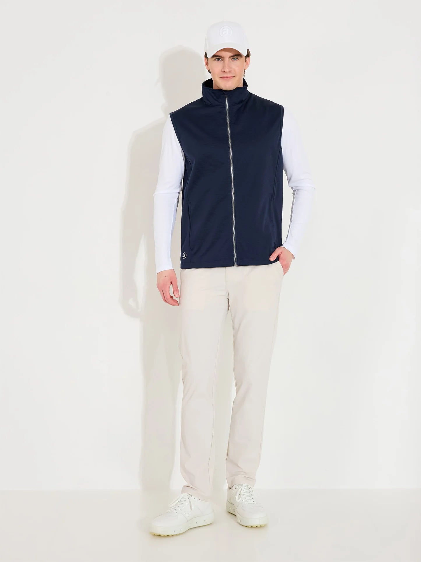 Mens Lytham softshell vest - navy
