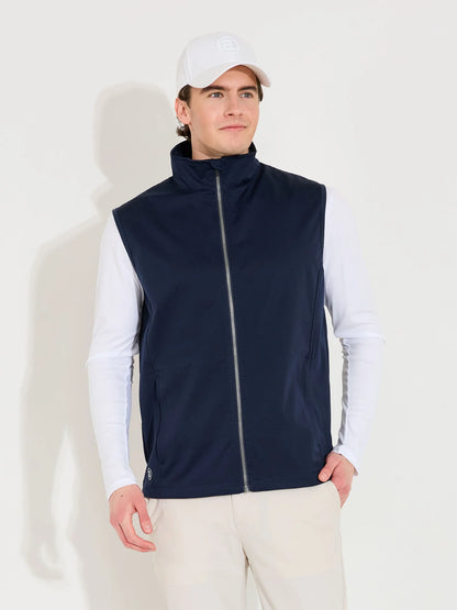 Mens Lytham softshell vest - navy