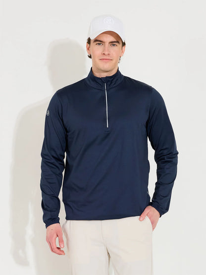 Mens Cradoc halfzip fleece - Navy