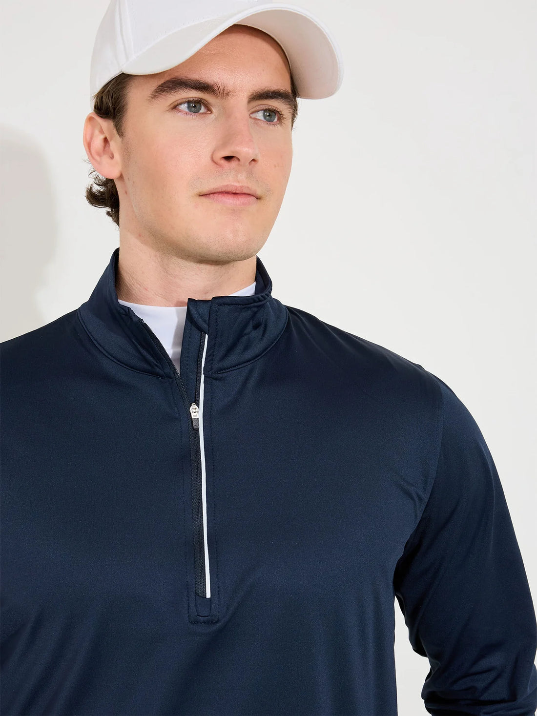Mens Cradoc halfzip fleece - Navy