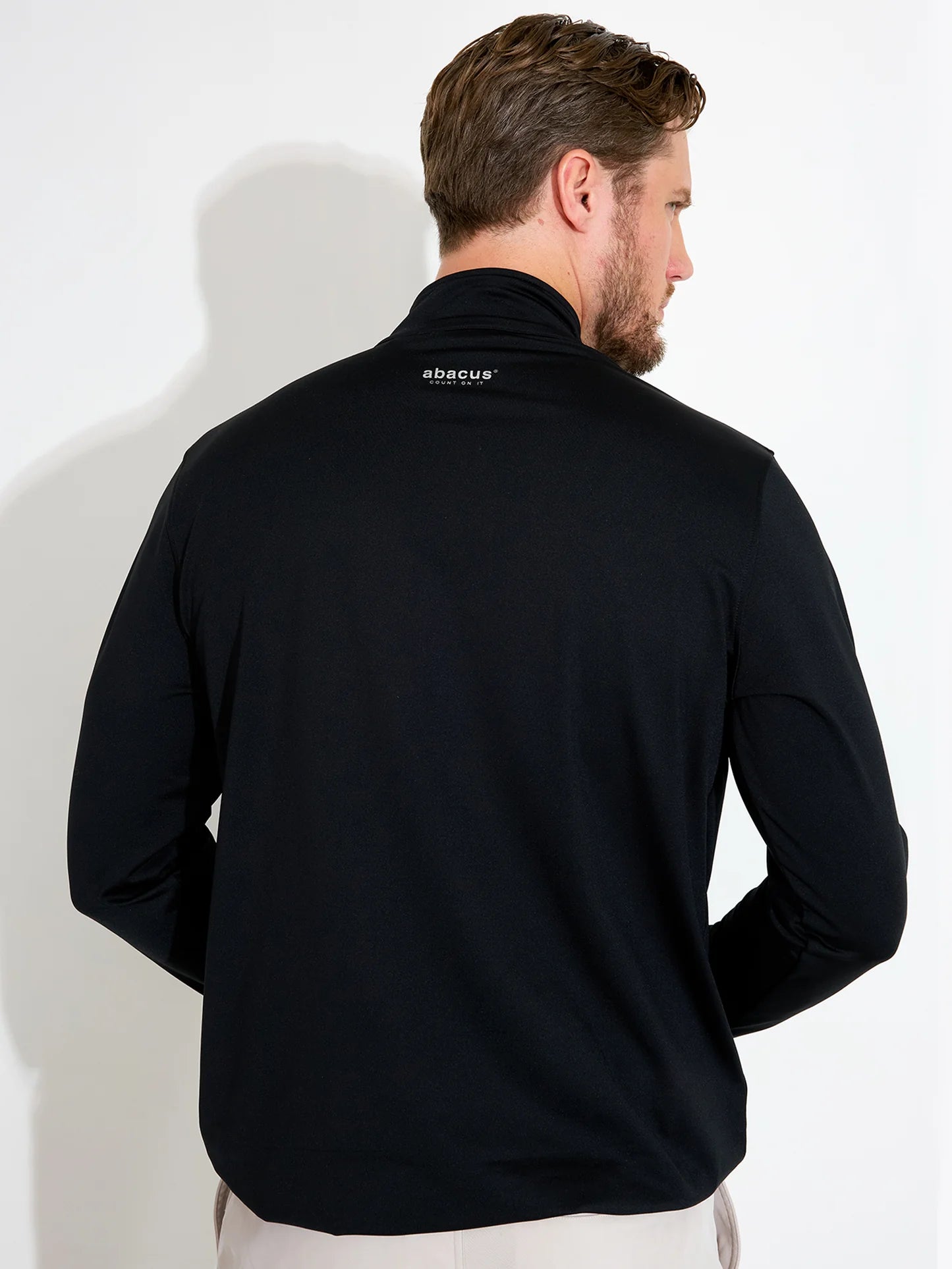 Mens Cradoc halfzip fleece - black