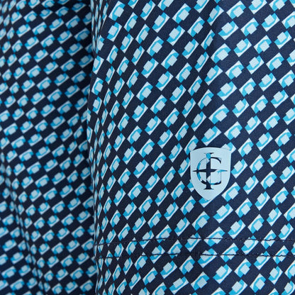 Mens Polo Abstract Print