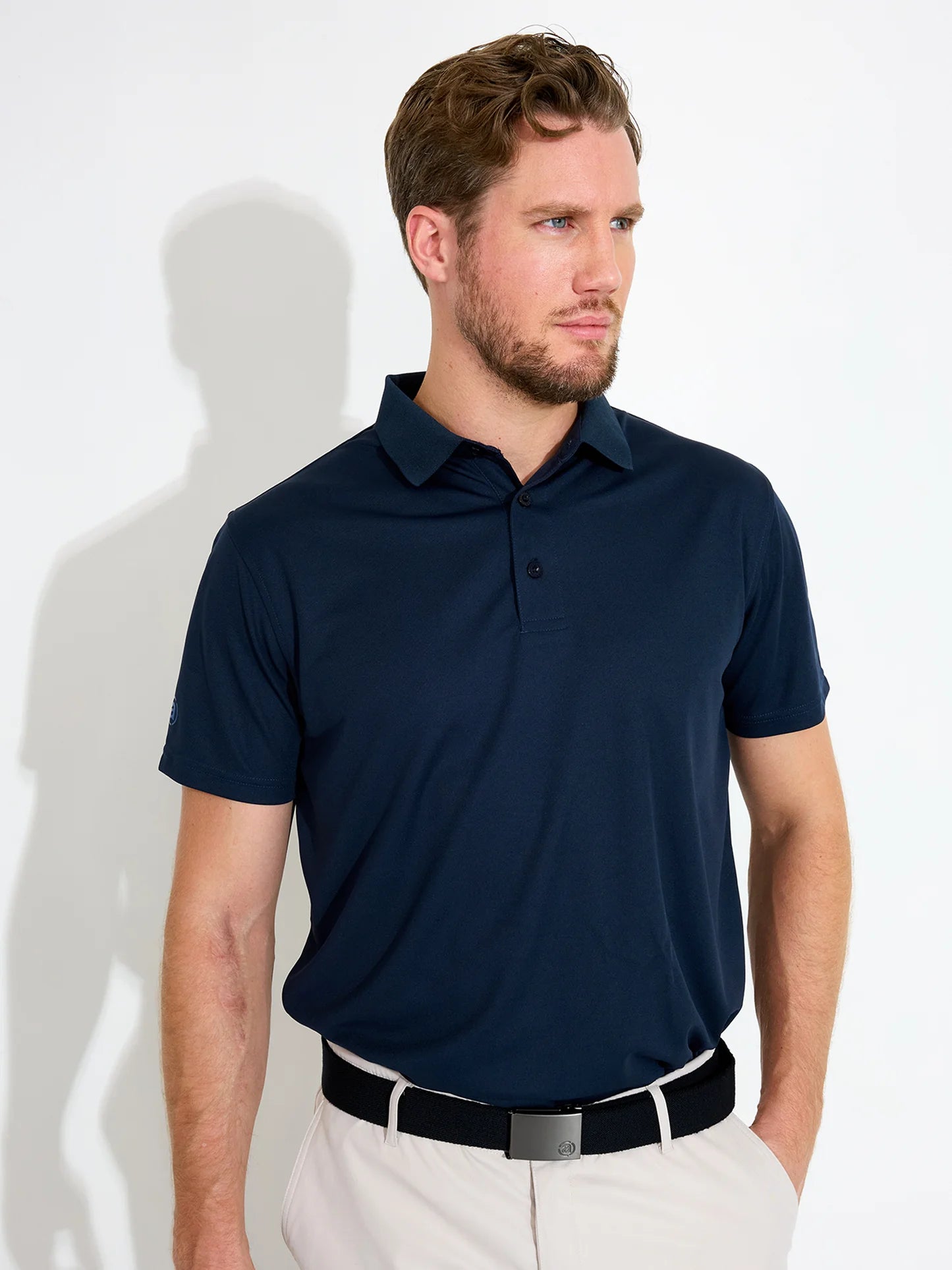 Mens Cradoc halfzip fleece - navy