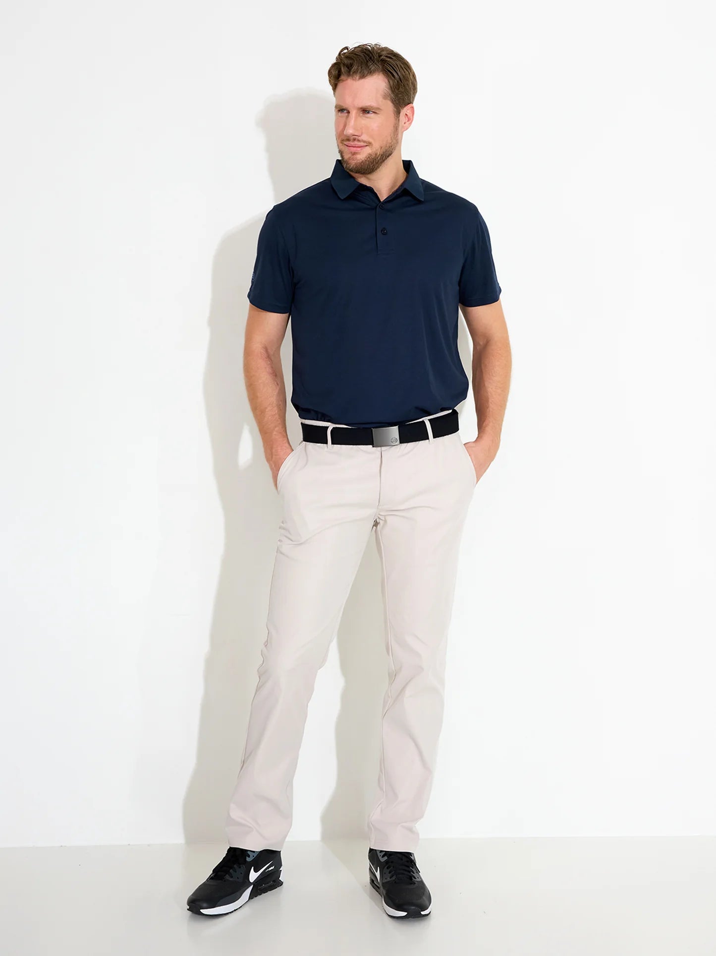 Mens Cray drycool polo - navy