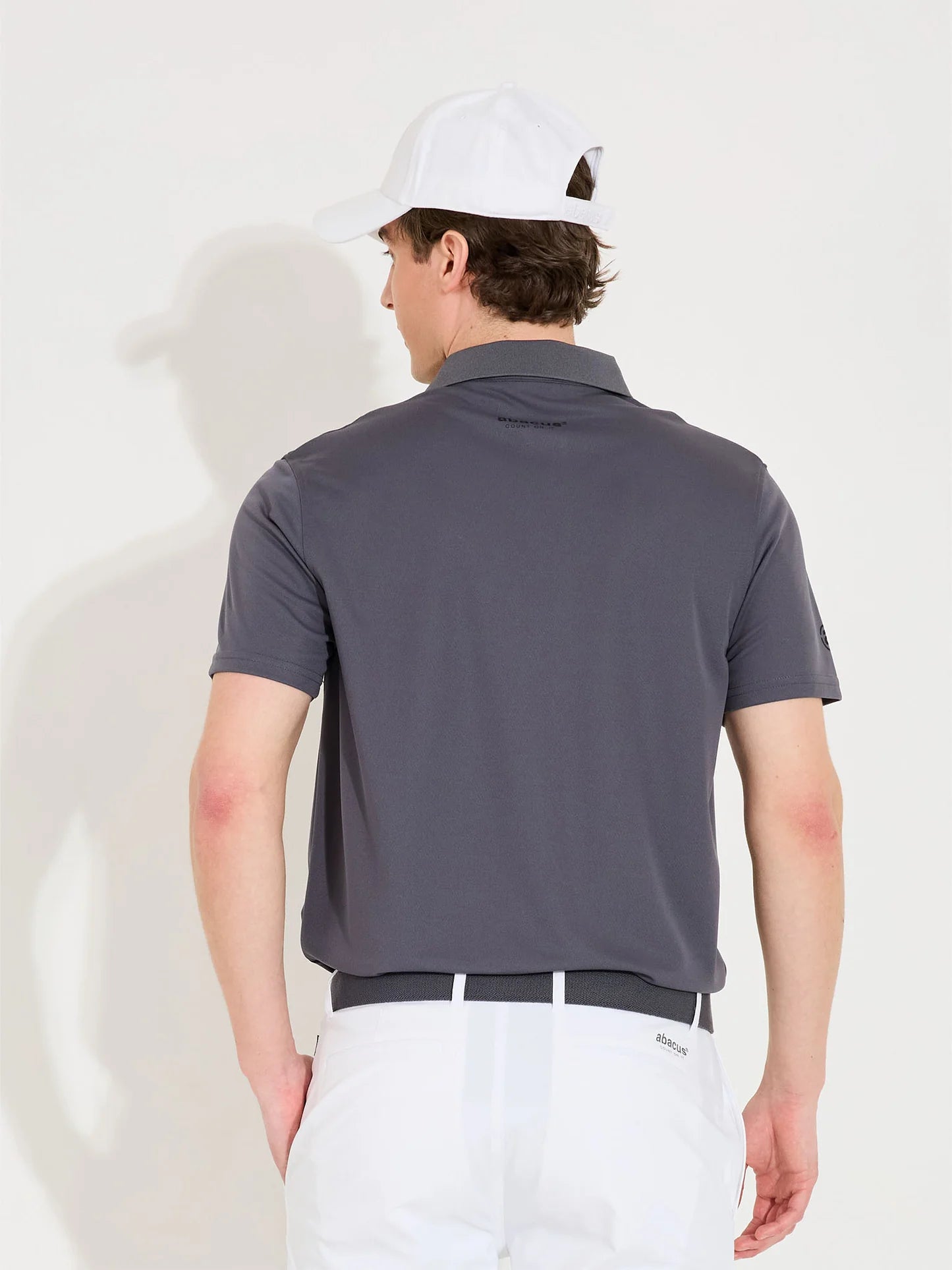 Mens Cray drycool polo - dk.grey