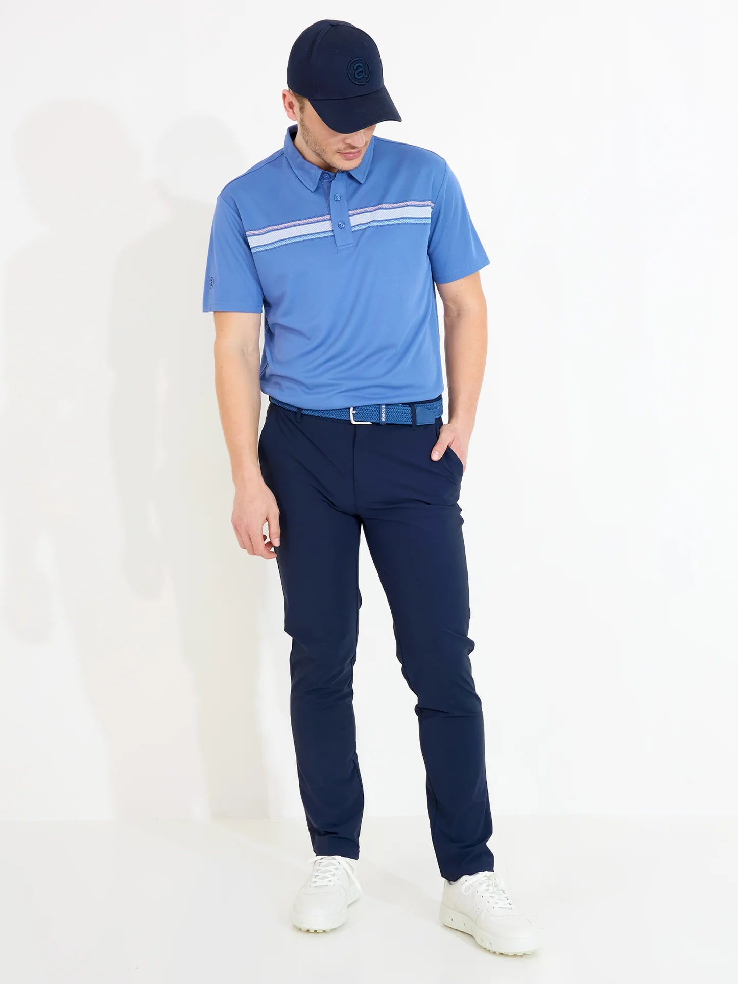 Mens Cruit drycool polo - horizon blue