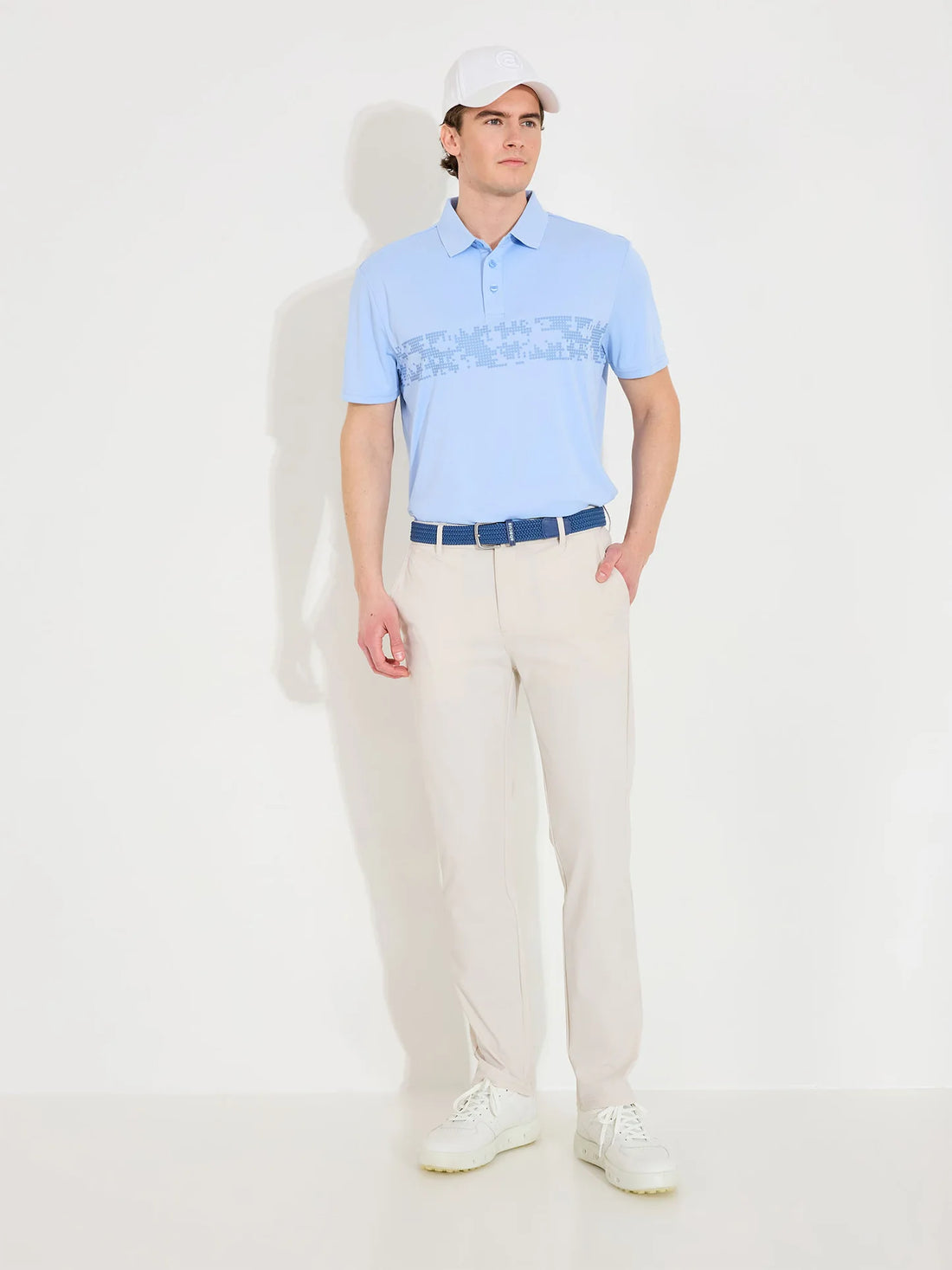 Mens Hosel drycool polo - iceblue