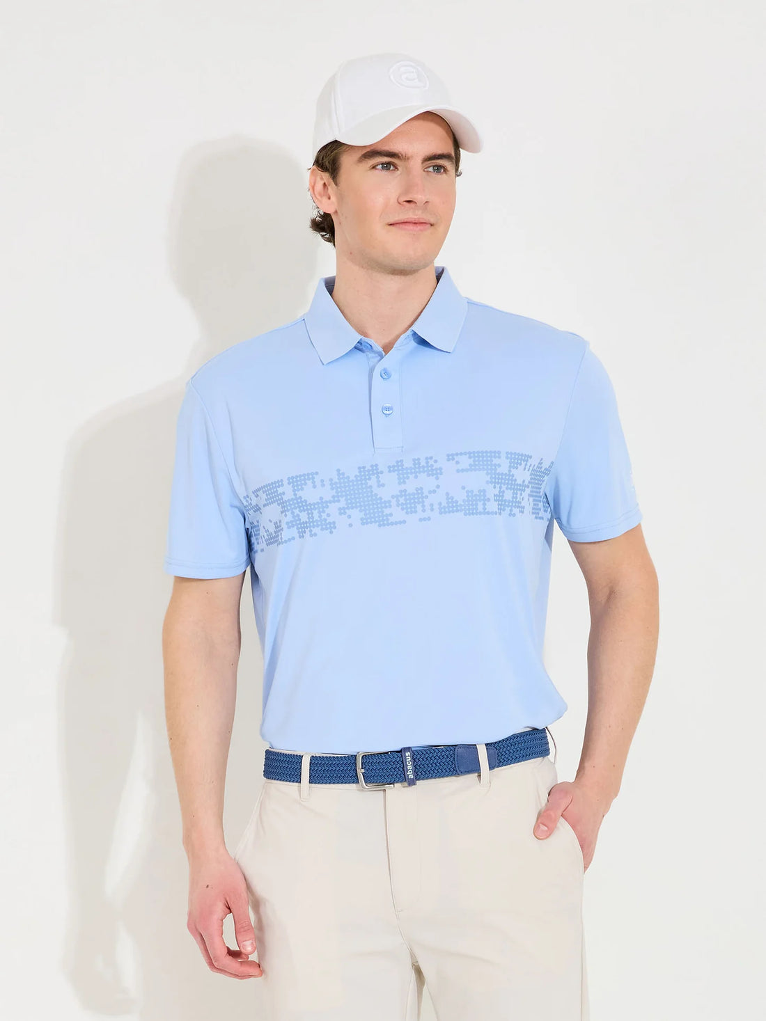 Mens Hosel drycool polo - iceblue