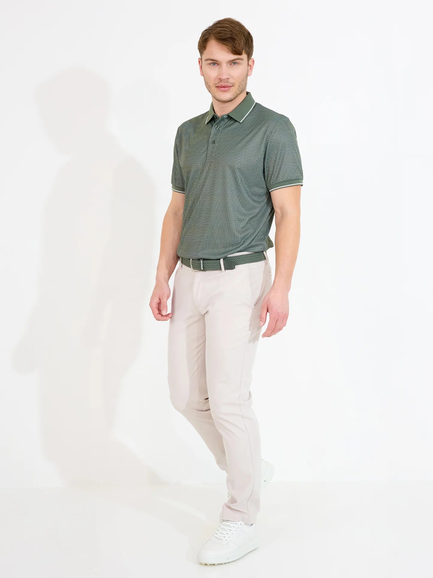 Mens Headfort drycool polo - forest
