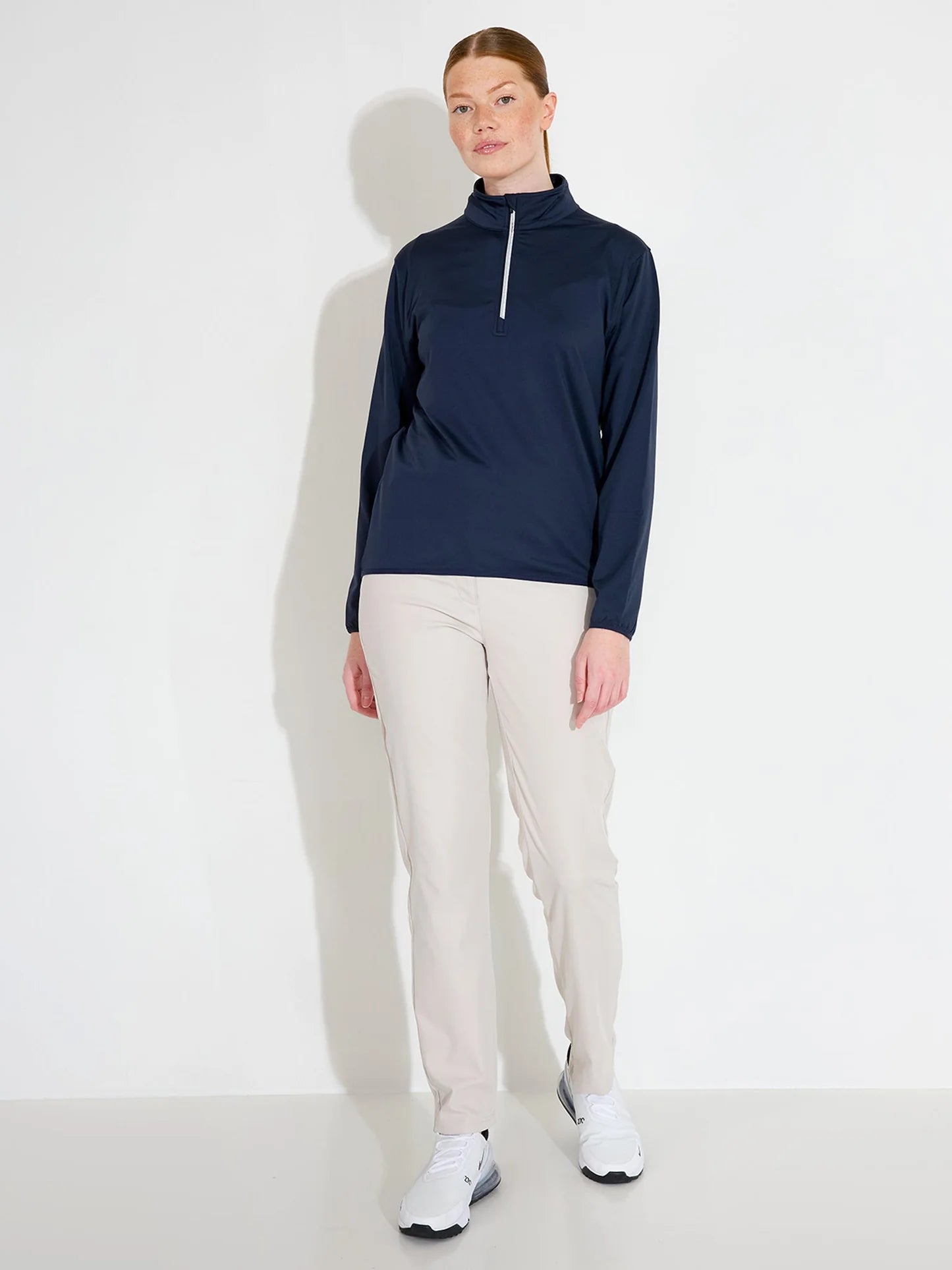 Lds Cradoc halfzip fleece - navy
