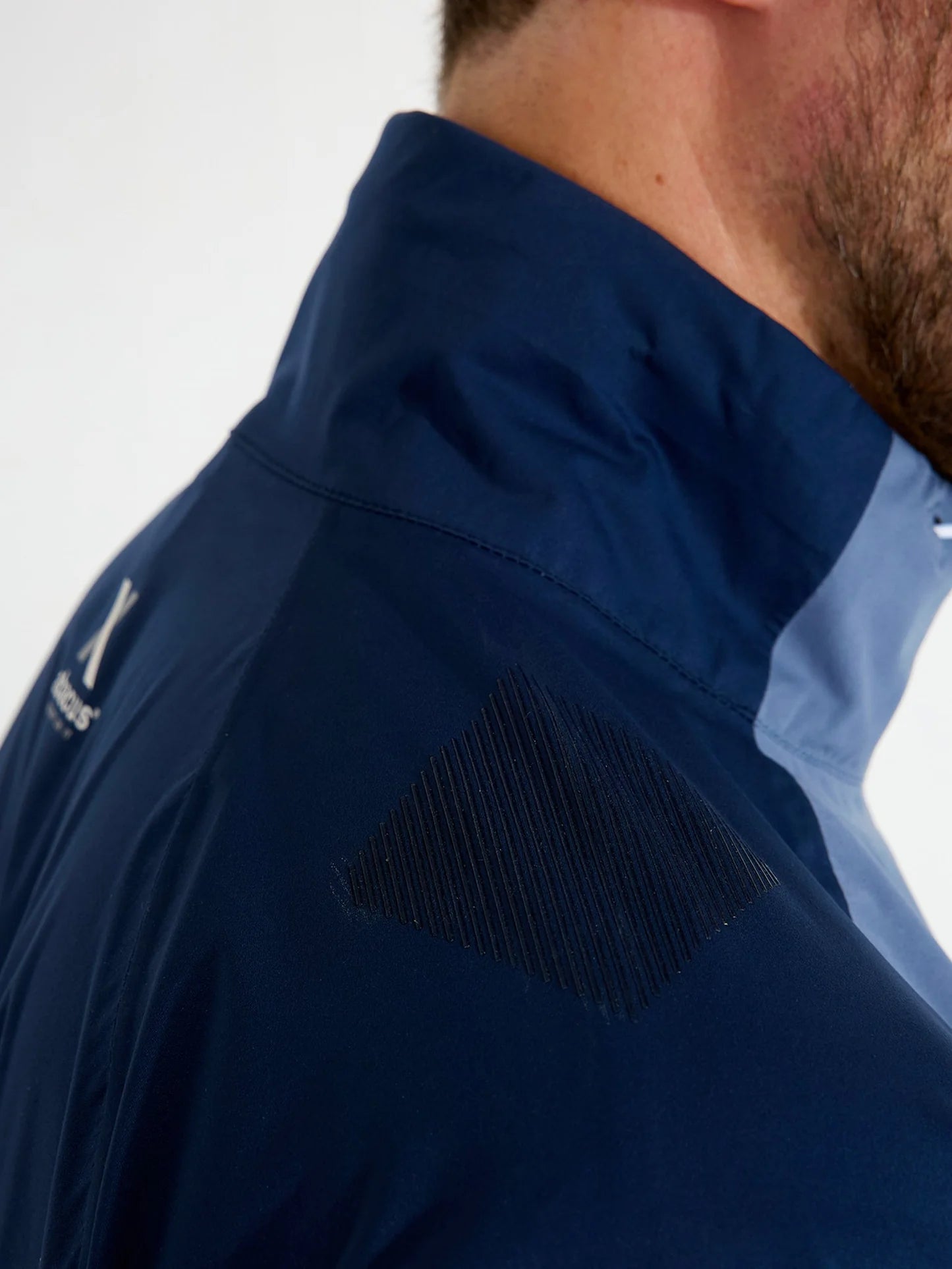 Mens Pitch 37.5 technology rainjacket - dusty blue