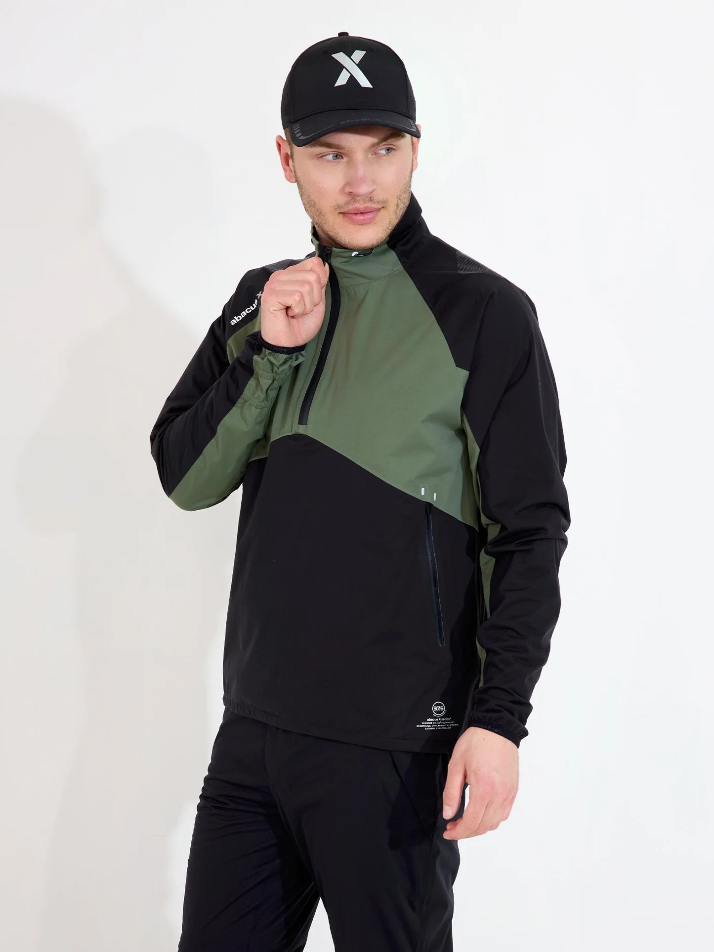 Mens Pitch 37.5 technology waterproof halfzip - forest