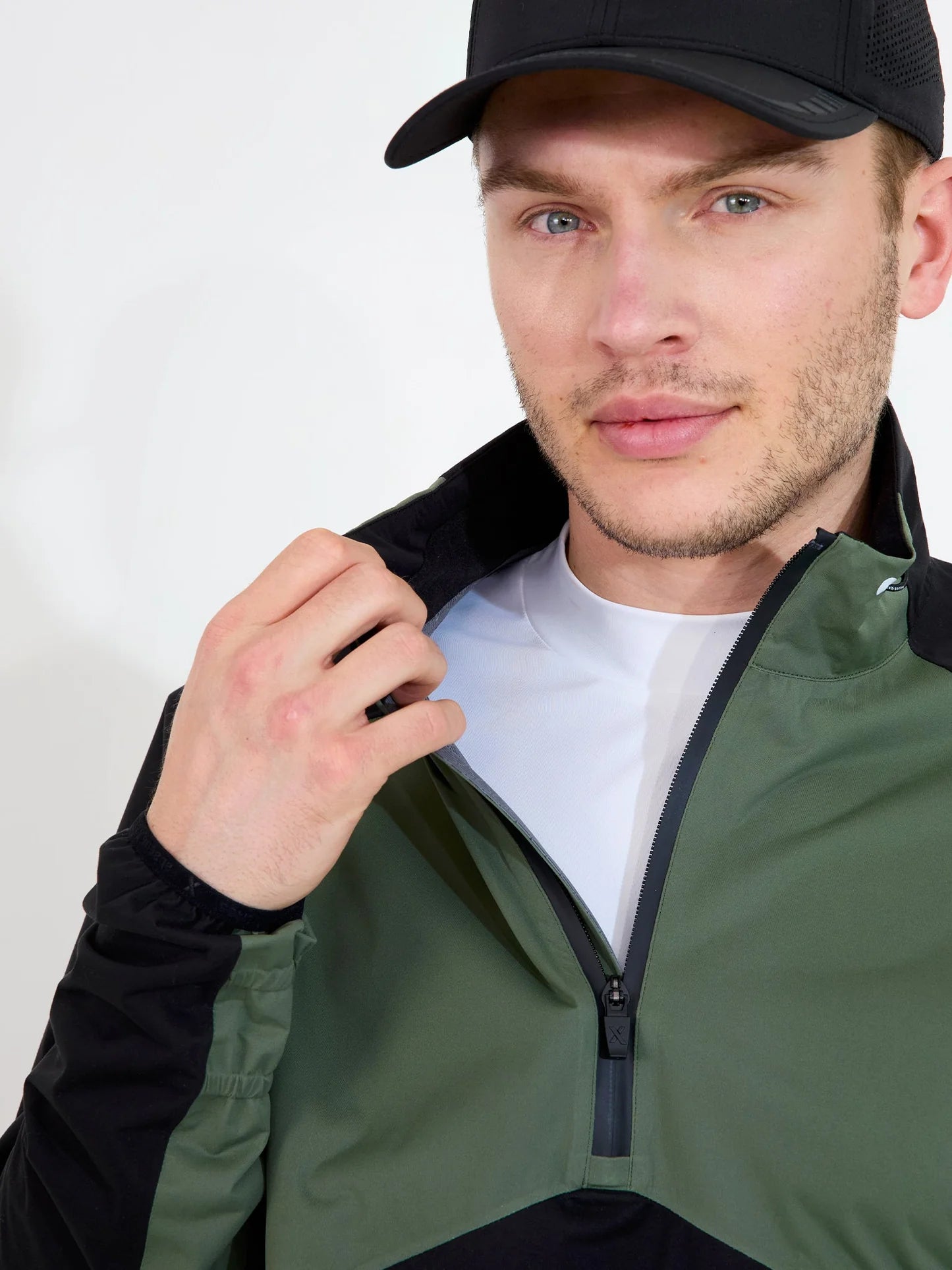 Mens Pitch 37.5 technology waterproof halfzip - forest