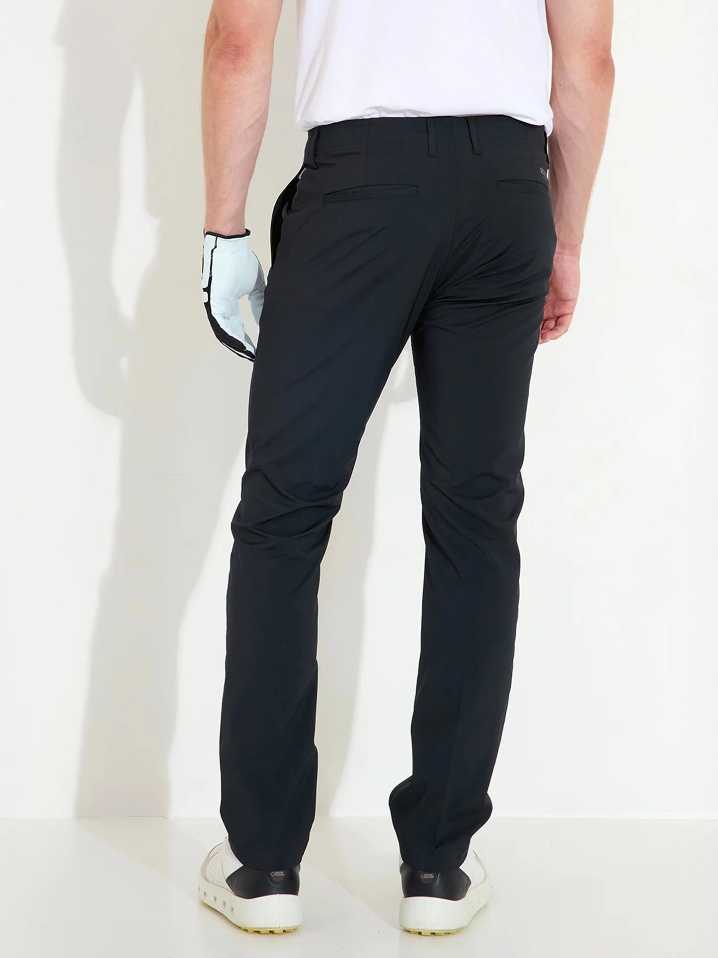 Mens Cleek flex trousers - black
