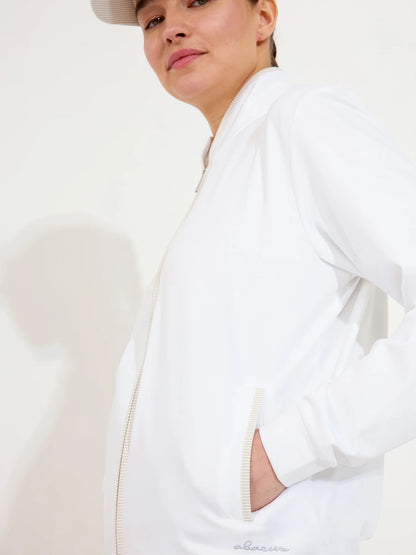 Lds Bovey midlayer jkt - white/lt.sand