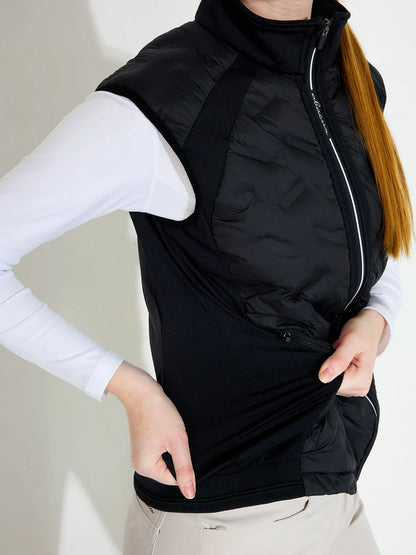 Lds Portrush hybrid vest - black