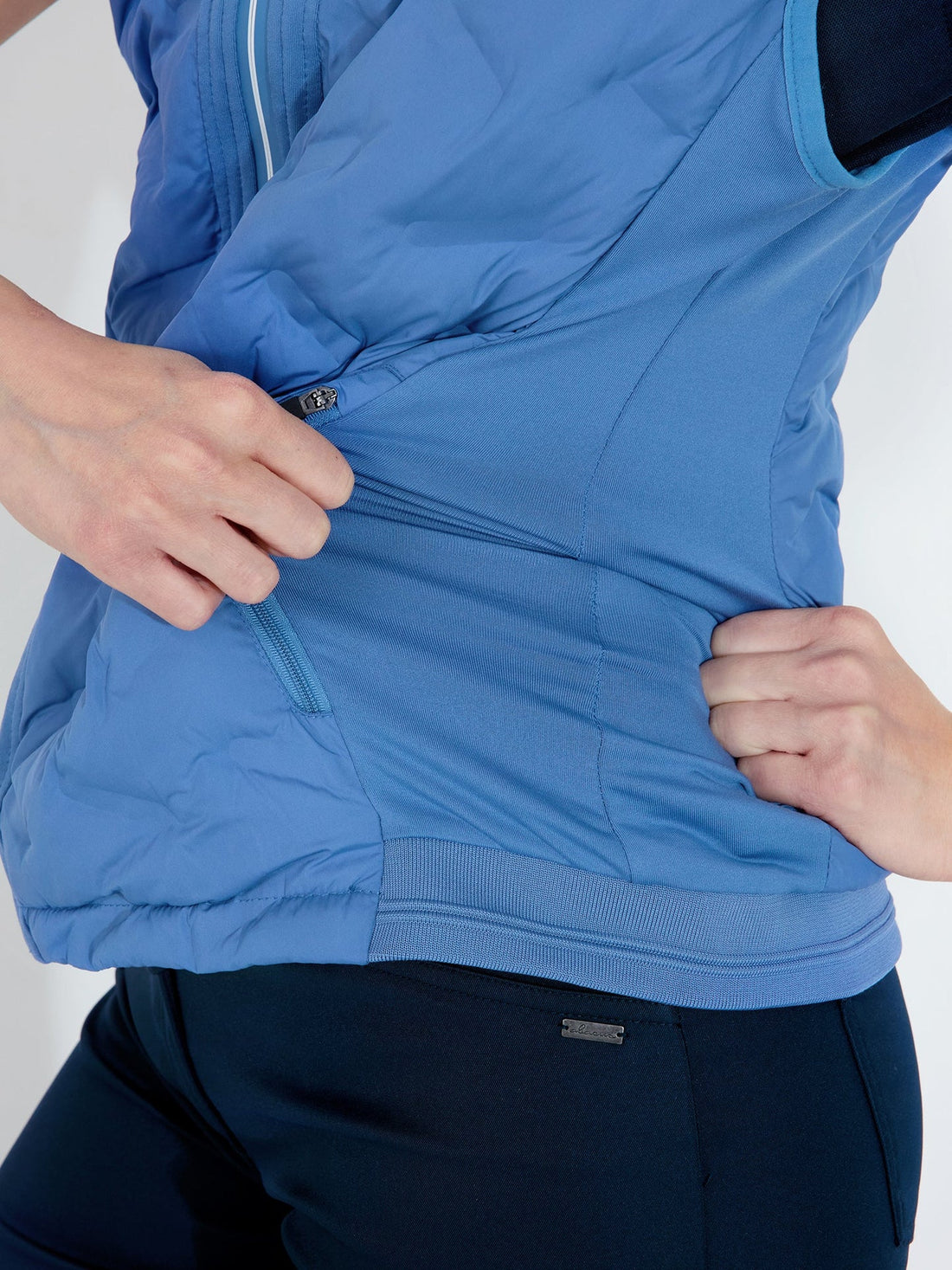 Lds Portrush hybrid vest - horizon blue