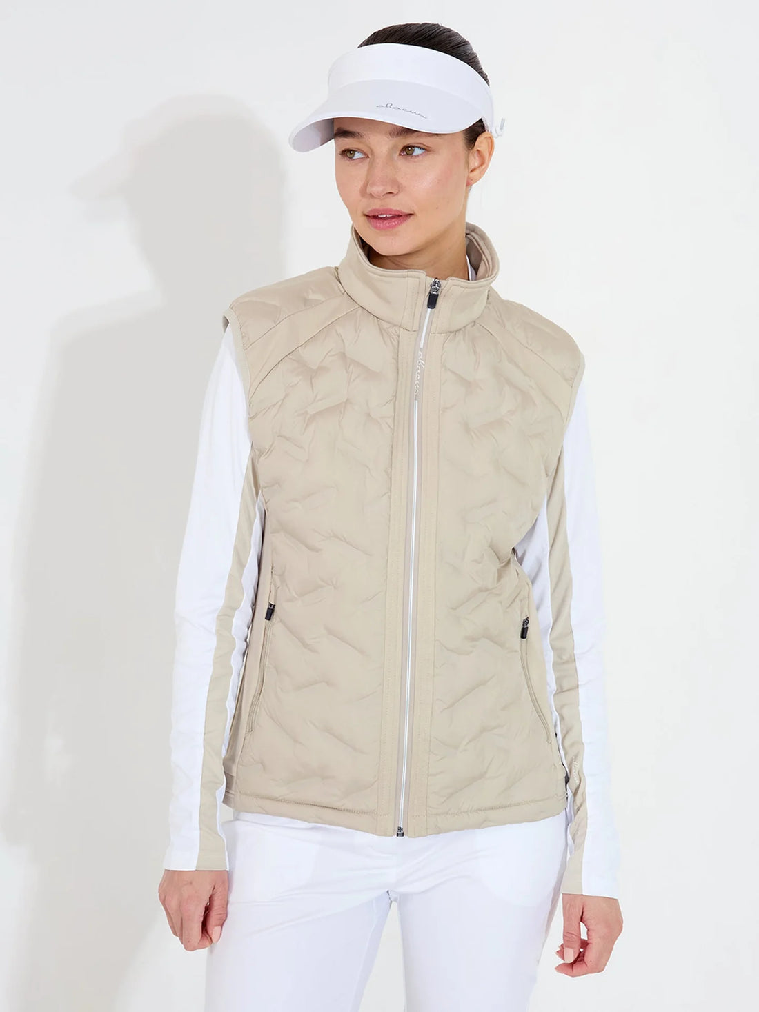 Lds Portrush hybrid vest - lt.sand