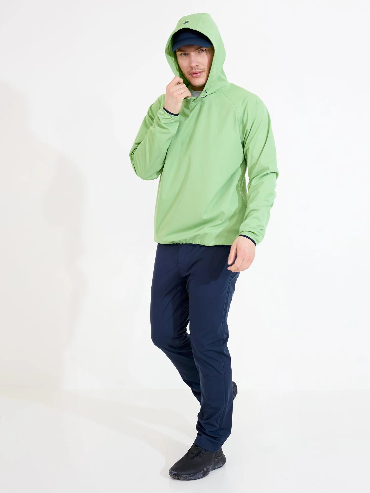 Mens Bounce waterproof hoodie - apple