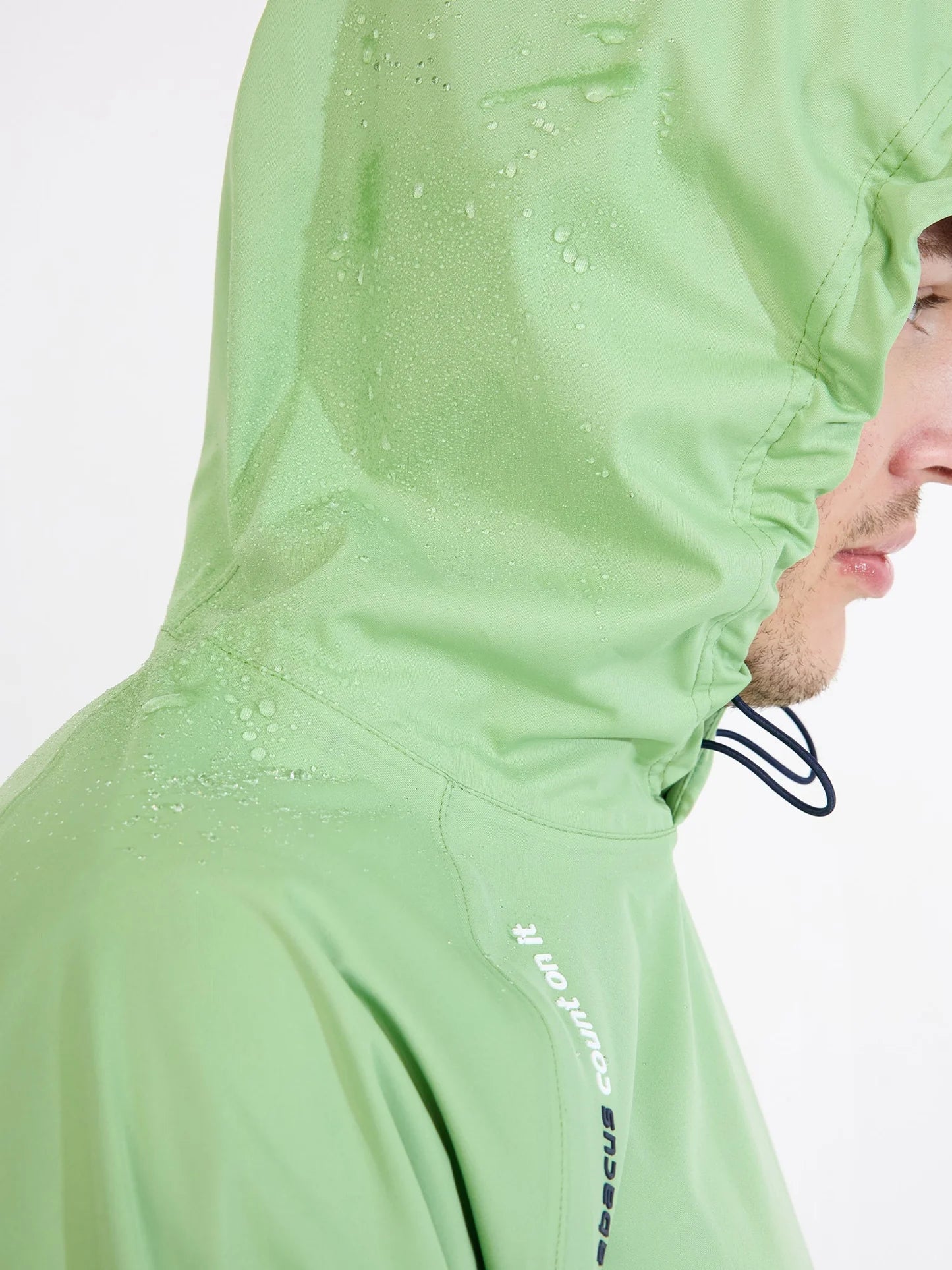 Mens Bounce waterproof hoodie - apple