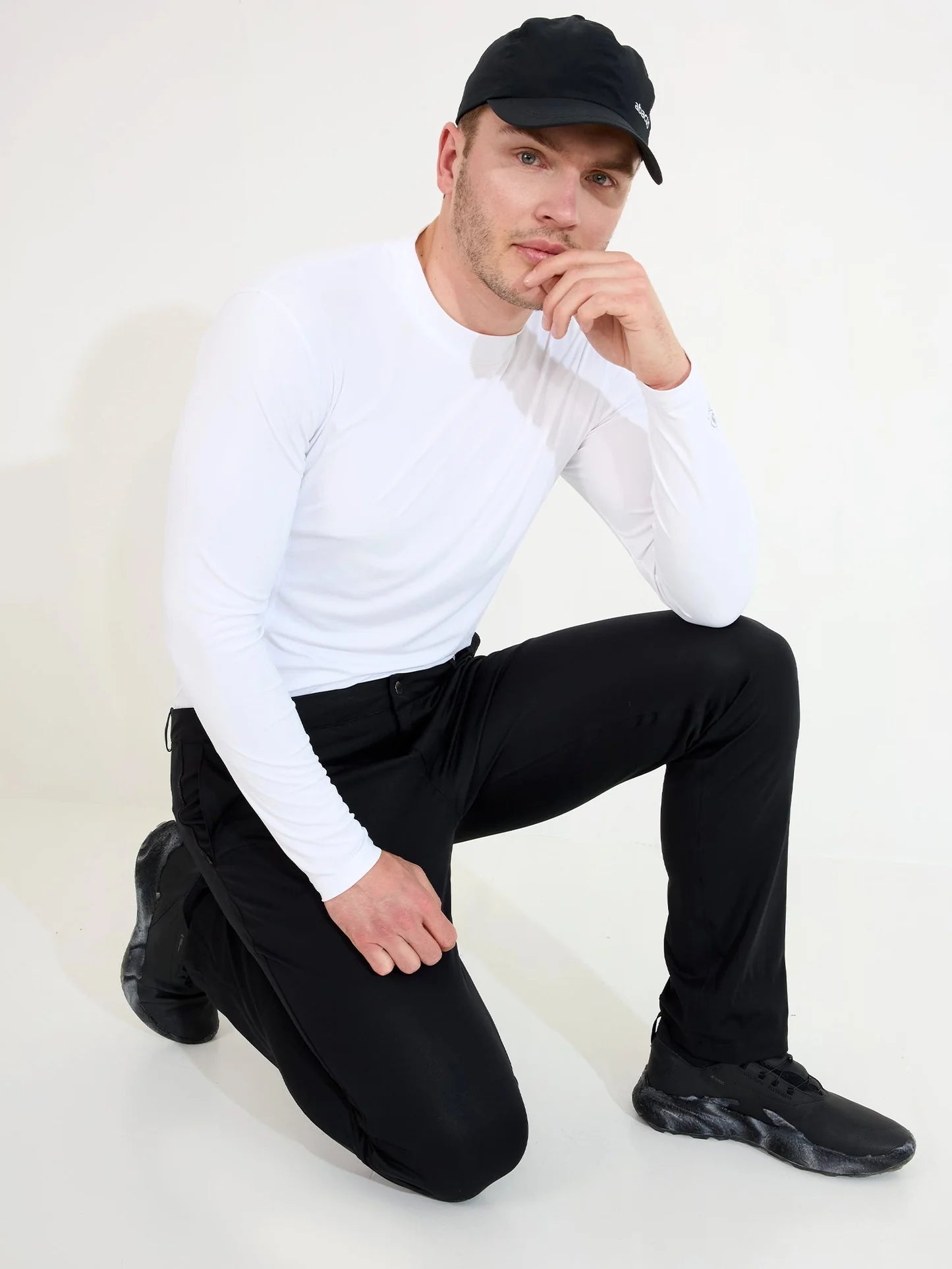 Mens Bounce waterproof trousers - black