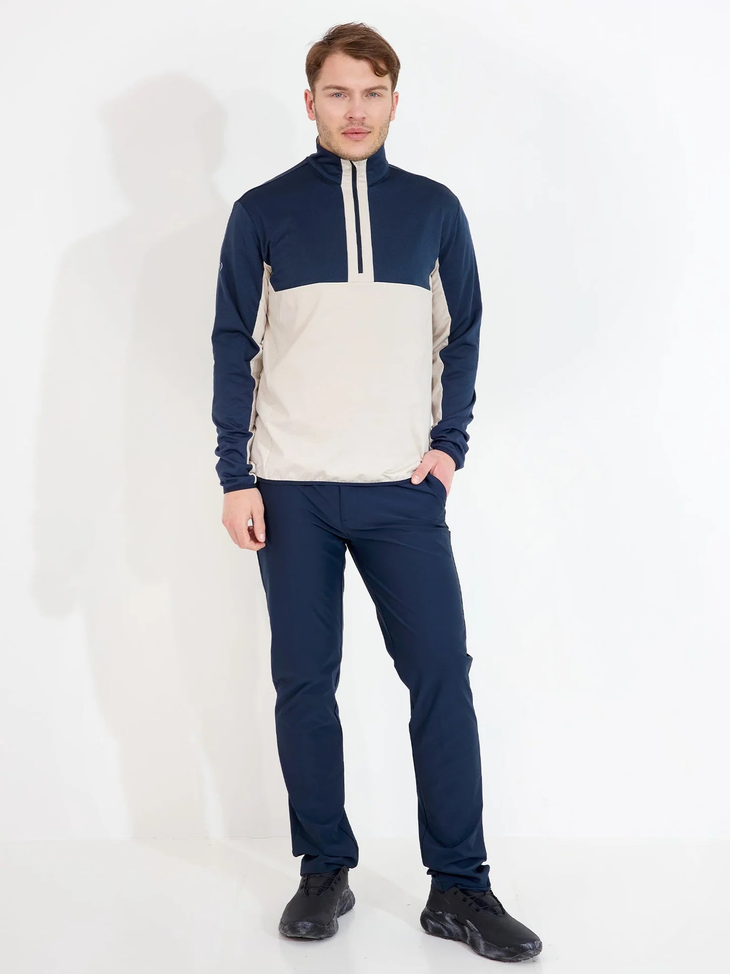 Mens Erne midlayer - clam melange