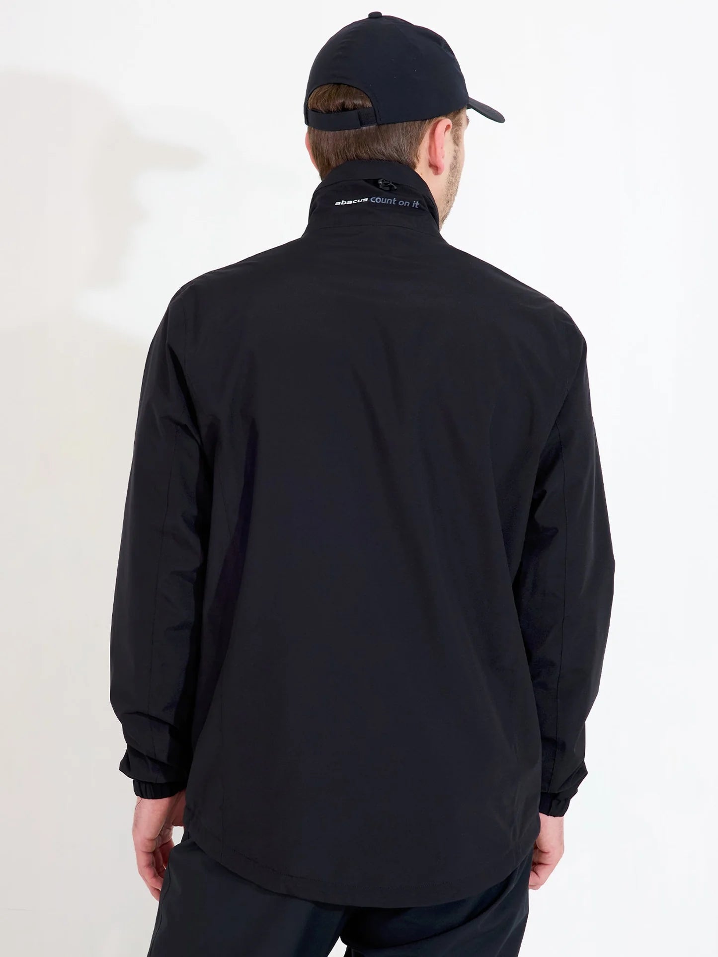 Mens Links stretch rainjacket - black