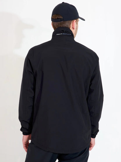 Mens Links stretch rainjacket - black