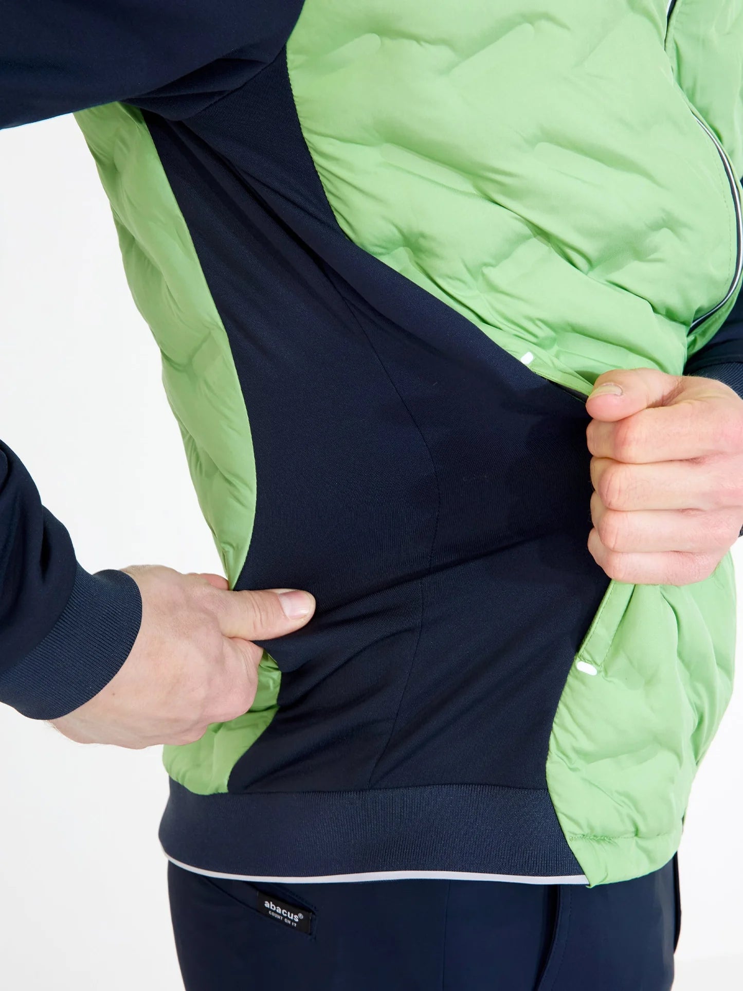 Mens Portrush hybrid jacket - apple/navy