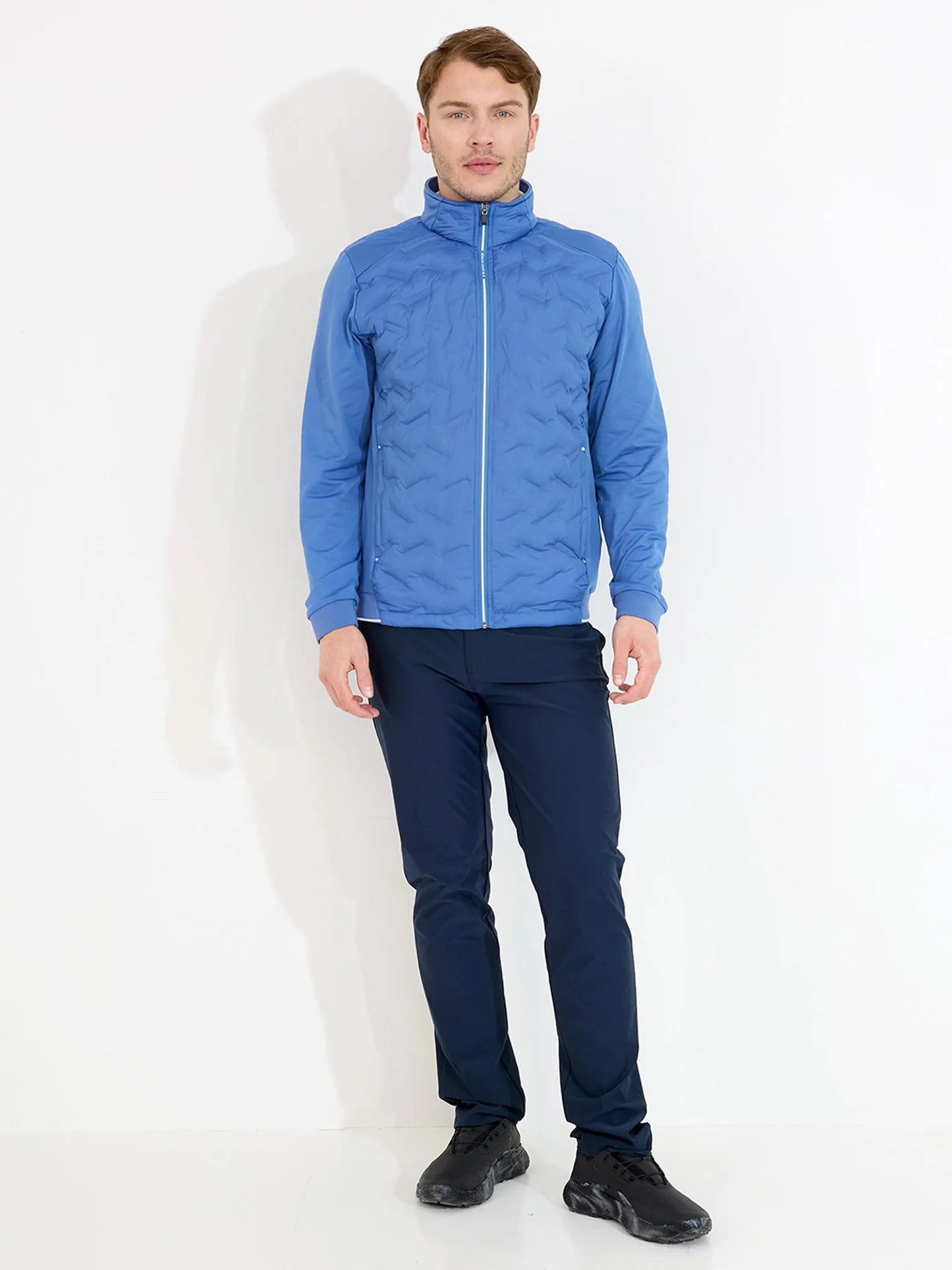 Mens Portrush hybrid jacket - horizon blue