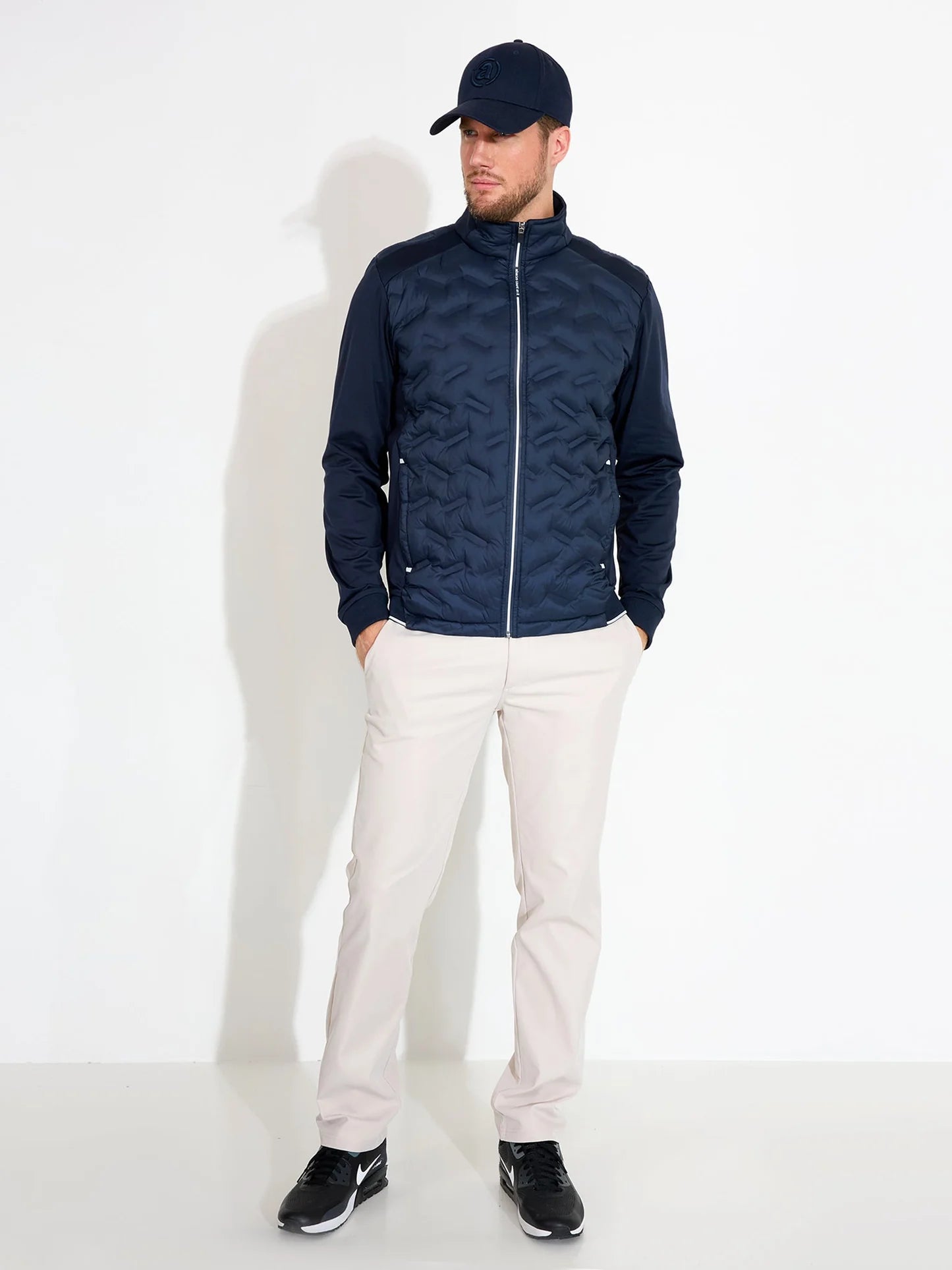 Mens Portrush hybrid jacket - navy