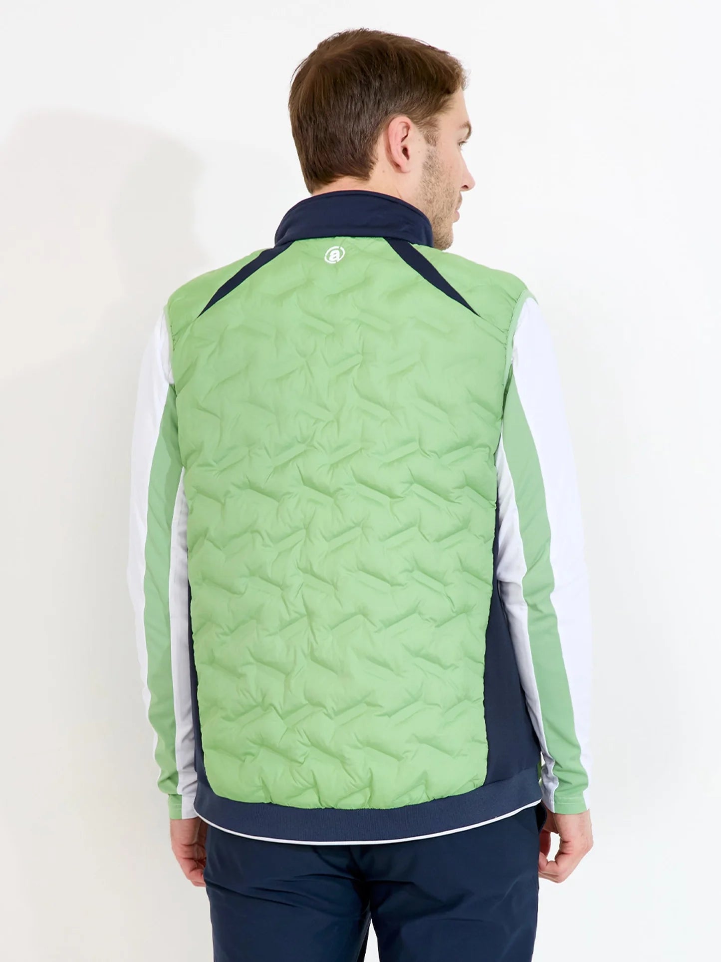 Mens Portrush hybrid vest - apple/navy