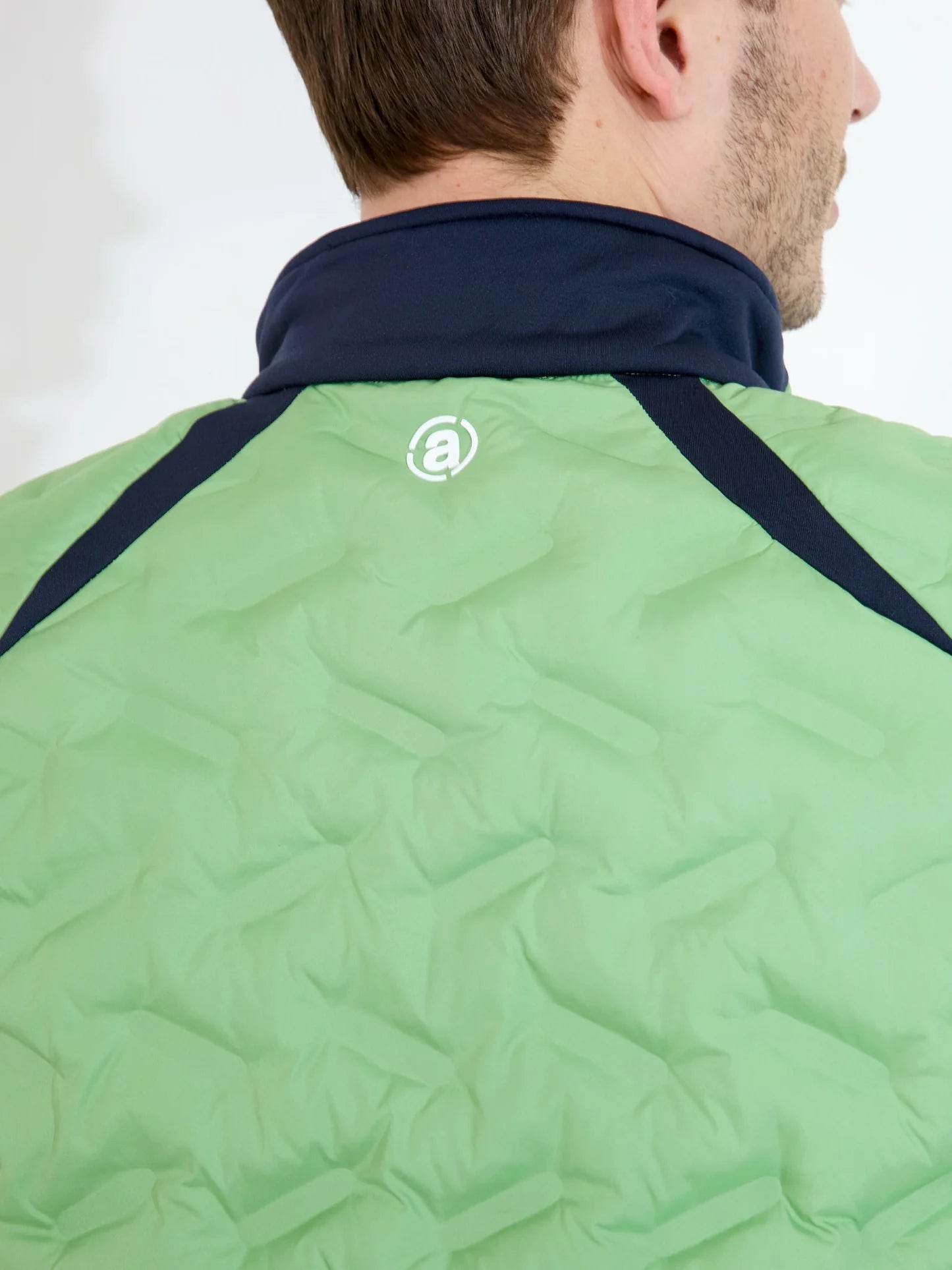 Mens Portrush hybrid vest - apple/navy