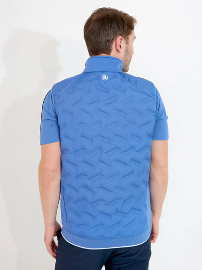 Mens Portrush hybrid vest - horizon blue
