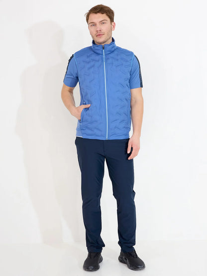 Mens Portrush hybrid vest - horizon blue