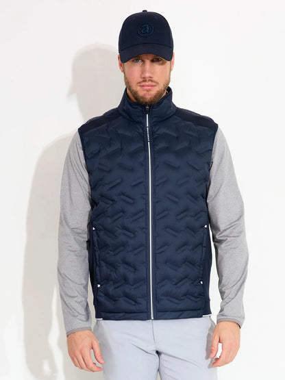 Mens Portrush hybrid vest - navy