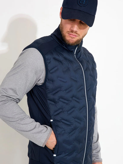 Mens Portrush hybrid vest - navy