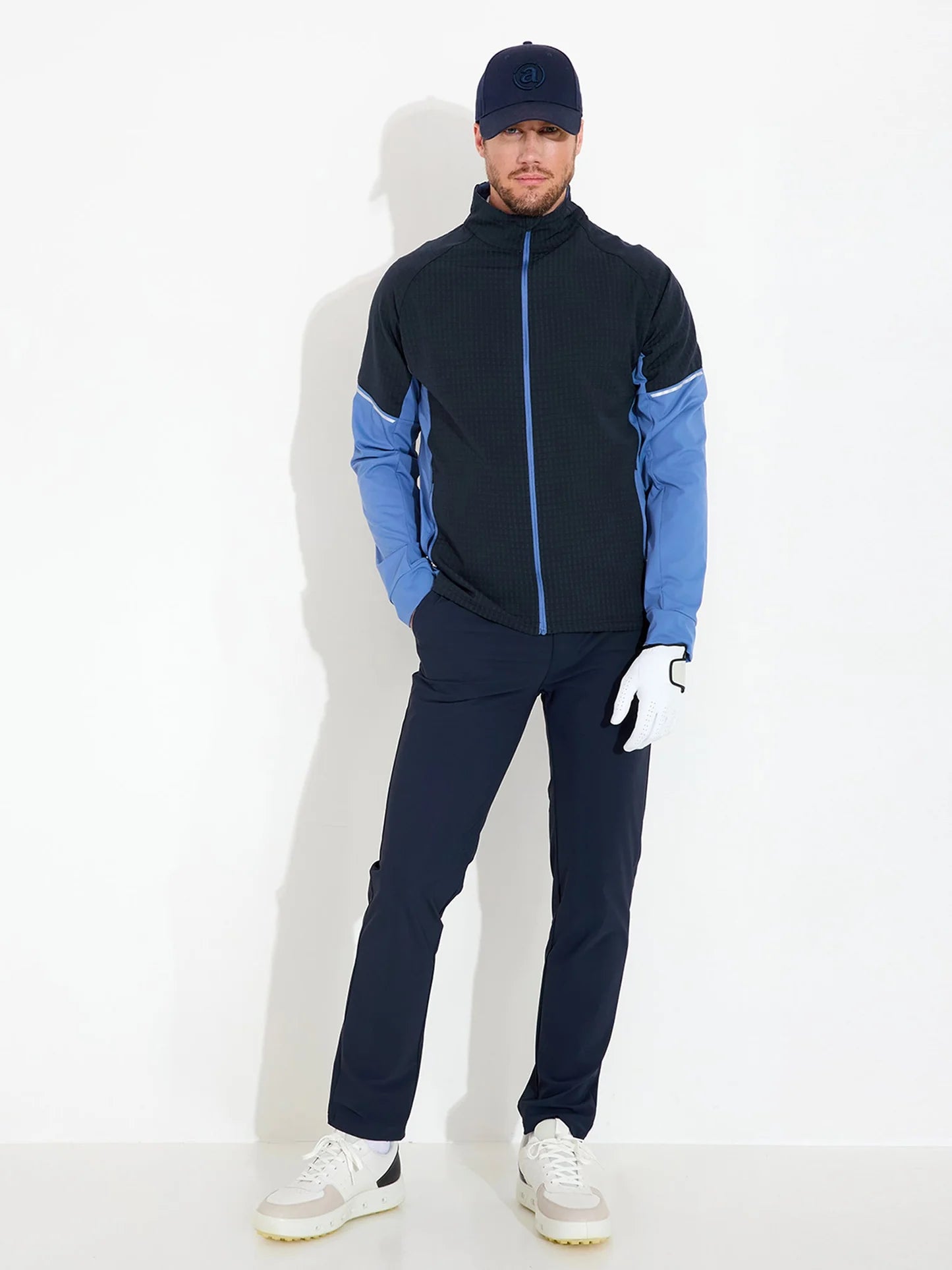 Mens Wedge hybrid jacket - horizon blue