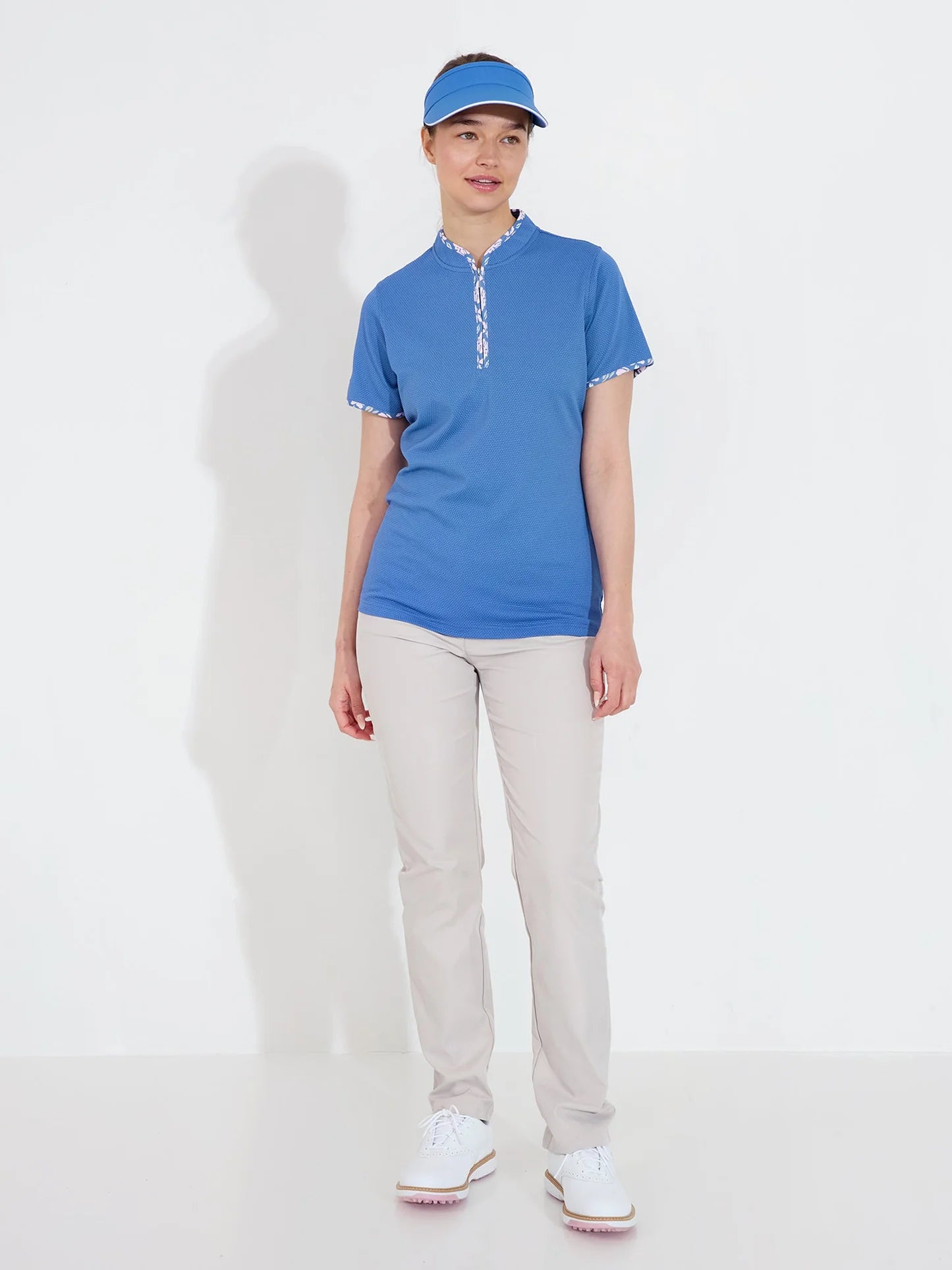Lds Victoria polo - horizon flower