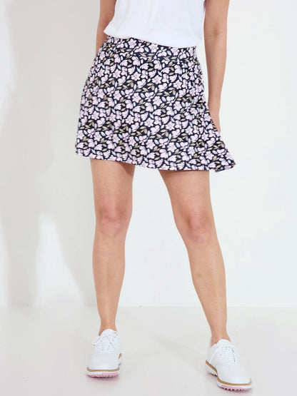 Lds Victoria skorts - black flower