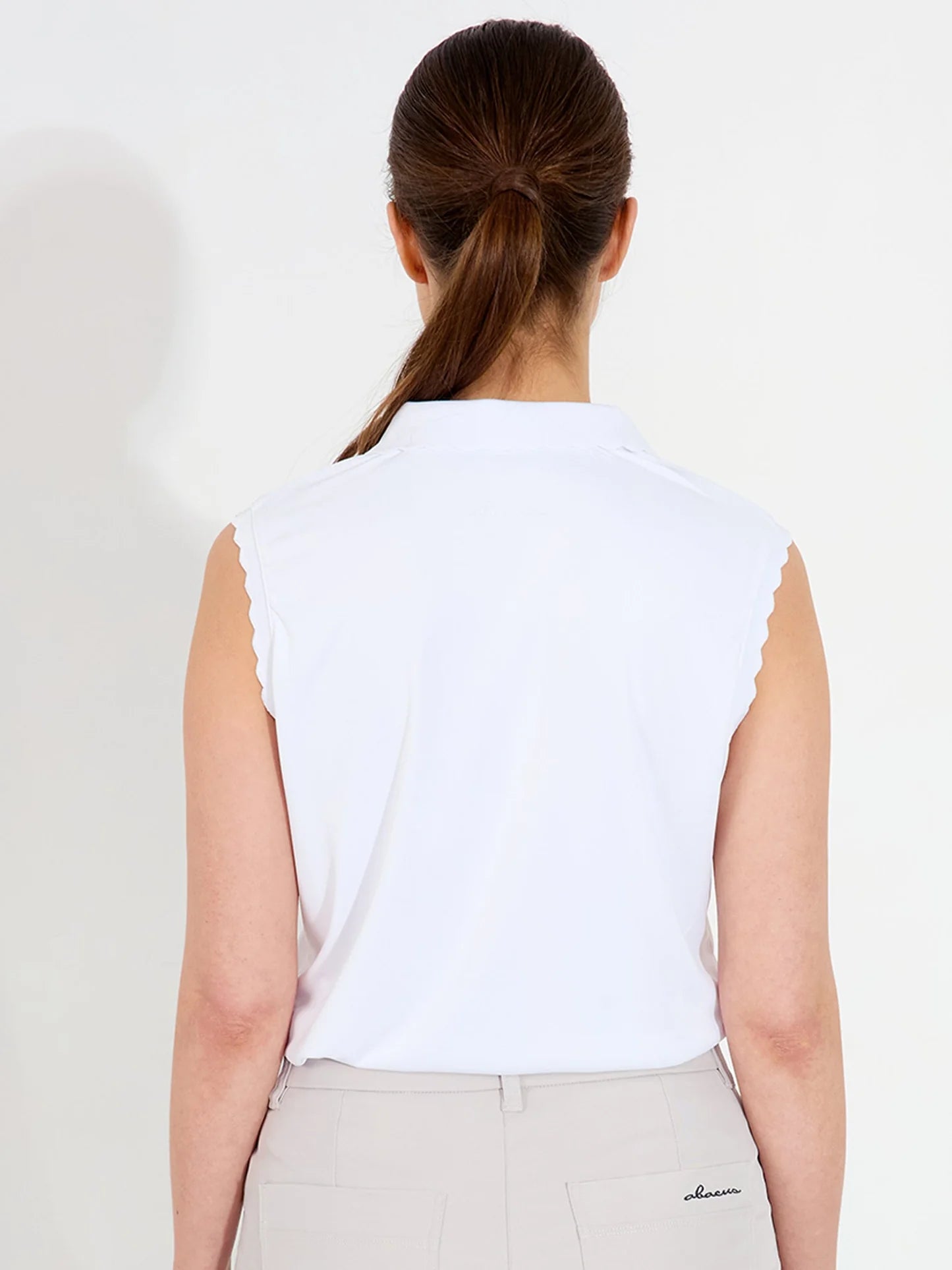 Lds Victoria drycool sleeveless - white