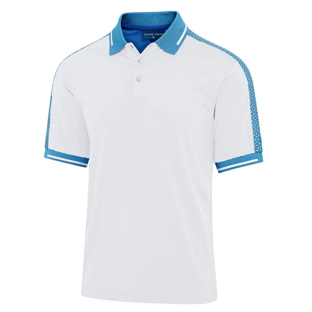 Mens Polo Shoulder Print