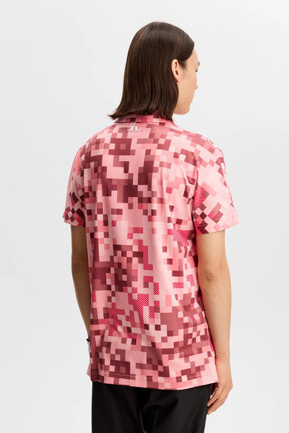 Dario Tour Print Polo - Tour 26 Pink