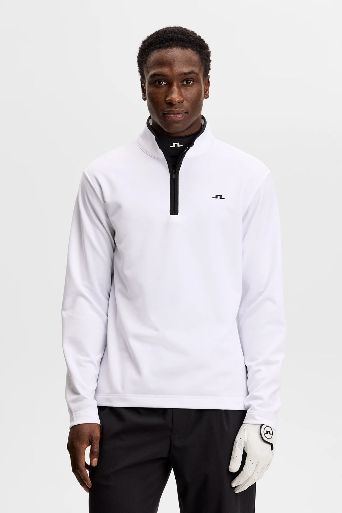 Clide Quarter Zip Mid Layer - White