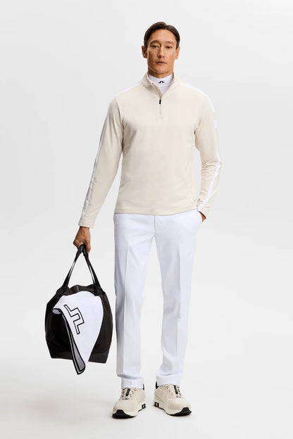 Keaton Quarter Zip Mid Layer - Moonbeam